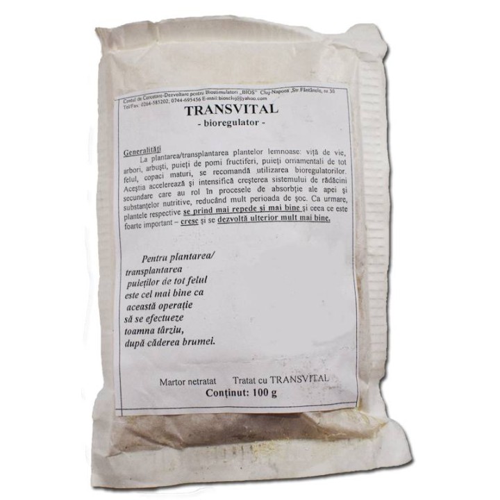 Transvital, bioregulator pentru inradacinare, 100 grame