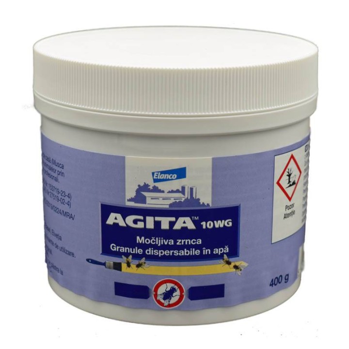 Insecticid Agita 10 WG pentru combaterea mustelor, 400 grame