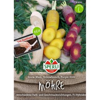 Morcov Colorat Mix, banda seminte