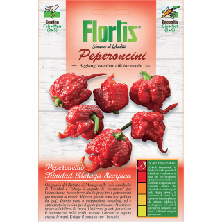Seminte Ardei iute Peperoncini Trinidad Moruga Scorpion - 0.5 grame