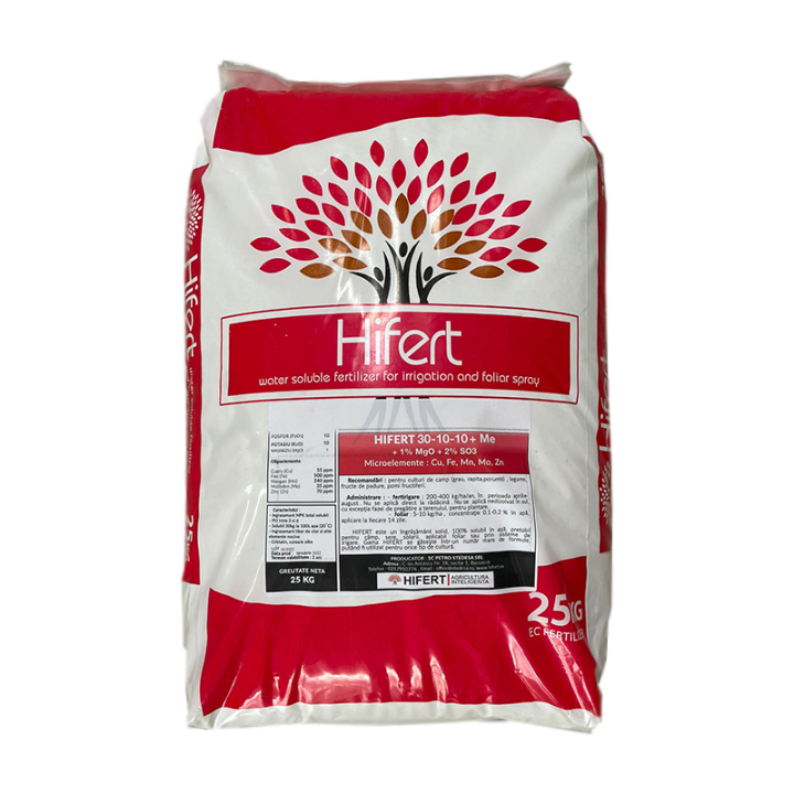 Ingrasamant Hifert 30-10-10 + 1% MgO + ME + 2% SO3, 25 kg