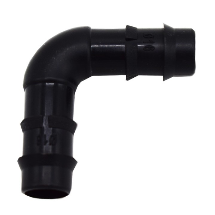 Conector in "L'' (cot) pentru tubul de picurare, Ø16 mm, Senkron