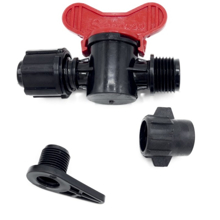 Robinet pentru furtun layflat si banda de picurare, Q17, Senkron