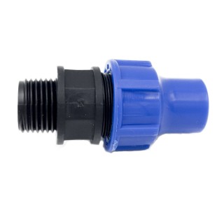 Mufa conectoare cu filet exterior si compresie, 16x1/2", Senkron