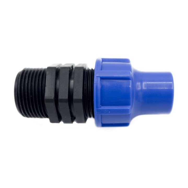 Mufa conectoare cu filet exterior si compresie, 16x3/4", Senkron