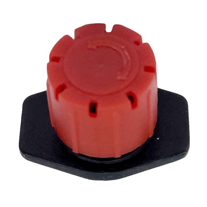 Picurator rosu (dripper) cu debit reglabil, 0-60 lt/h, Senkron