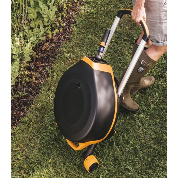 Set furtun cu tambur automat XL Fiskars
