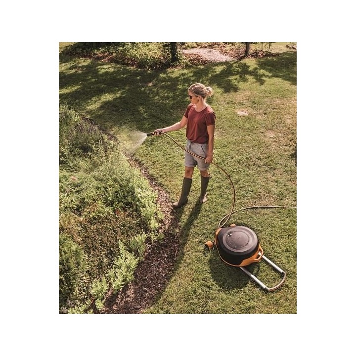 Set furtun cu tambur Fiskars XL, 27 m, tambur automat