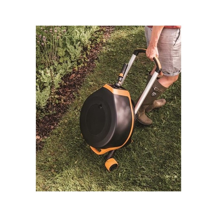 Set furtun cu tambur Fiskars XL, 27 m, tambur automat