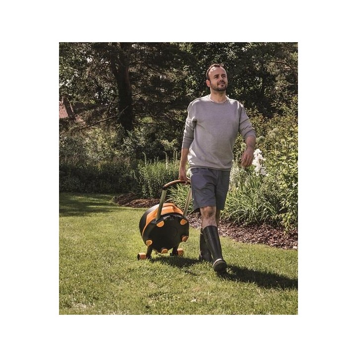 Set furtun cu tambur Fiskars XL, 27 m, tambur automat
