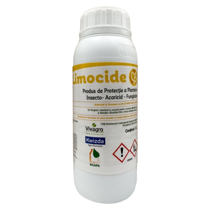 Fungicid Insecto-Acaricid biologic Limocide, 1 litru