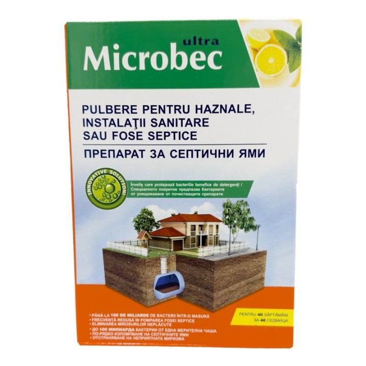 Microbec tratament pentru fose septice 1 kg, Bros