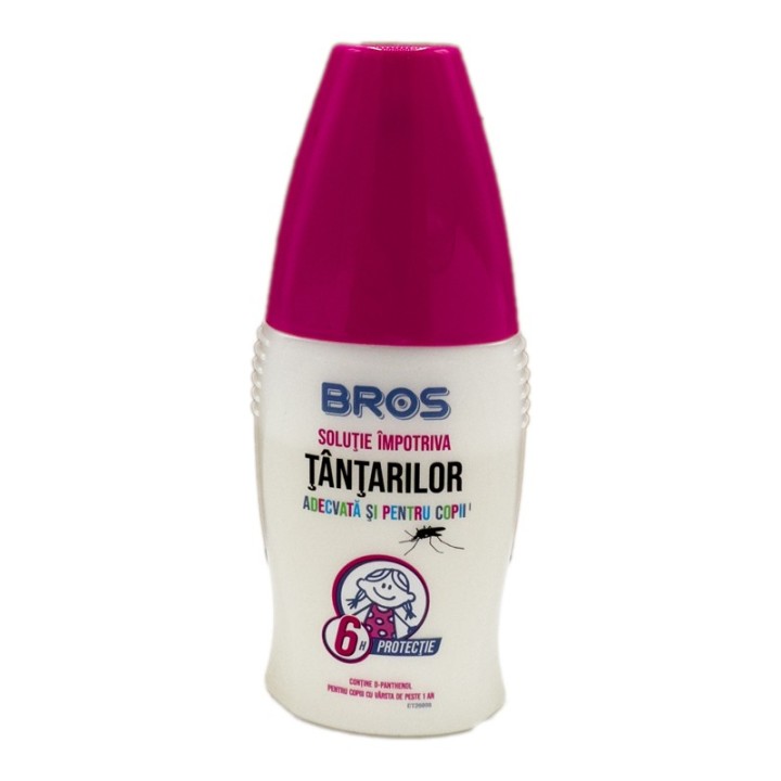 Lotiune impotriva tantarilor si capuselor pentru copii Bros, 50 ml