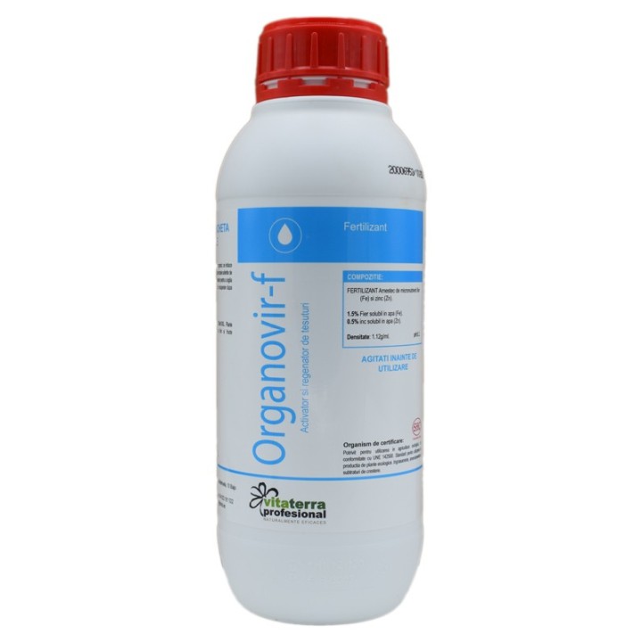 Organovir, fertilizant ce induce rezistenta la viroze,