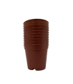 Ghivece pentru cactusi maro, diametru 5,5 cm, set 100 buc