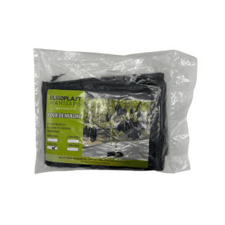 Folie neagra sol, 15 microni, 1 sezon, 1 m x 50 m