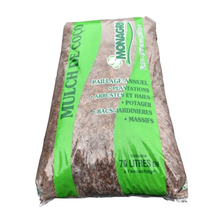Scoarta de cocos 4/10, sac 70 de litri, pentru mulcire si acoperire sol