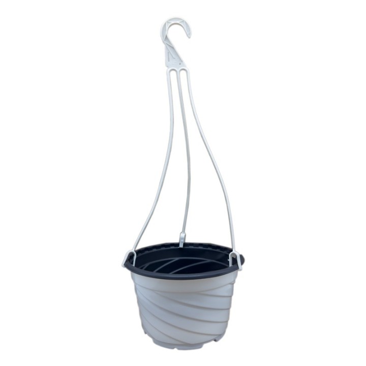 Ghivece cu agatatori Albe, diametru 18 cm, set 100 bucati