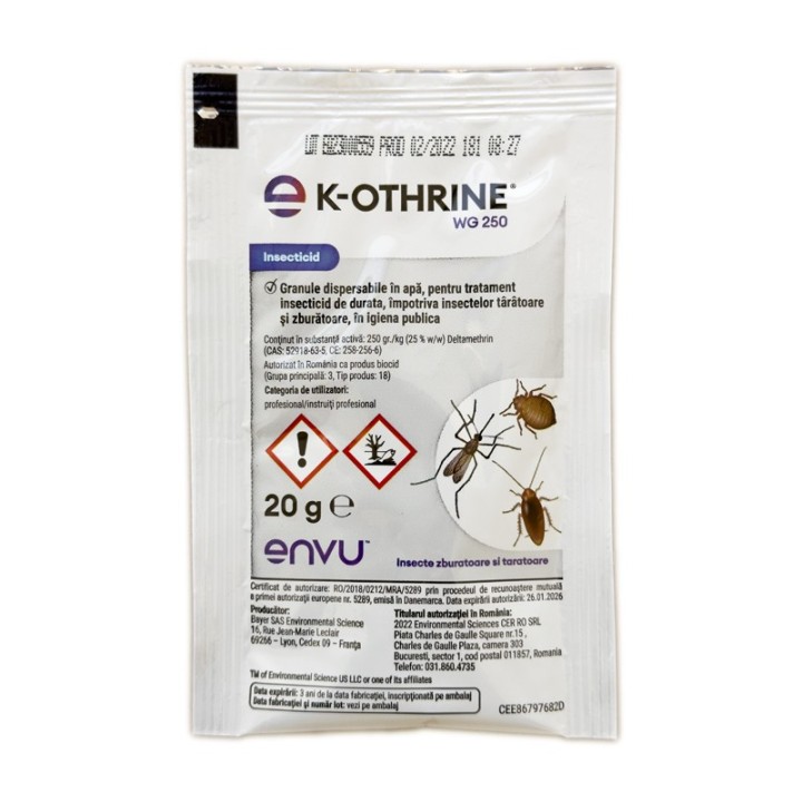 Insecticid K-Othrine WG 250, 20 grame