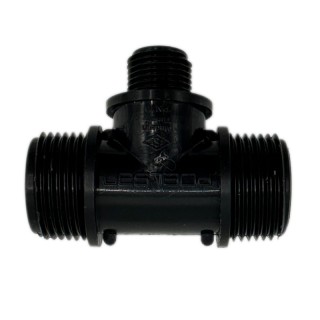 Teu filetat 3/4 x 1/2 x 3/4 pentru teava (PE) si filet exterior (FE)