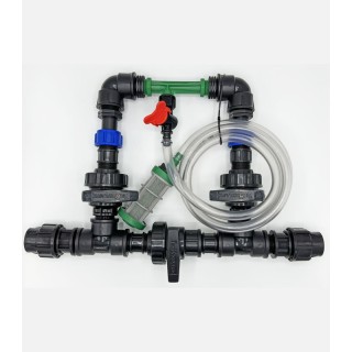 Kit Ventury cu injector pentru ferti-irigare, pentru racord de 32 mm