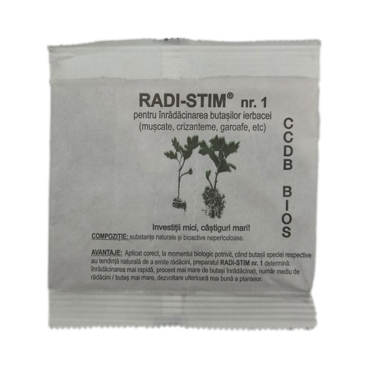 Stimulator inradacinare butasi erbacei Radi Stim nr. 1, 10 grame