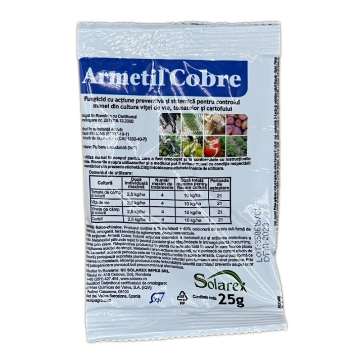 Fungicid Armetil Cobre, 25 g