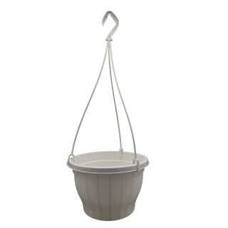 Ghivece cu agatatori Albe, diametru 25 cm, 30 bucati / set