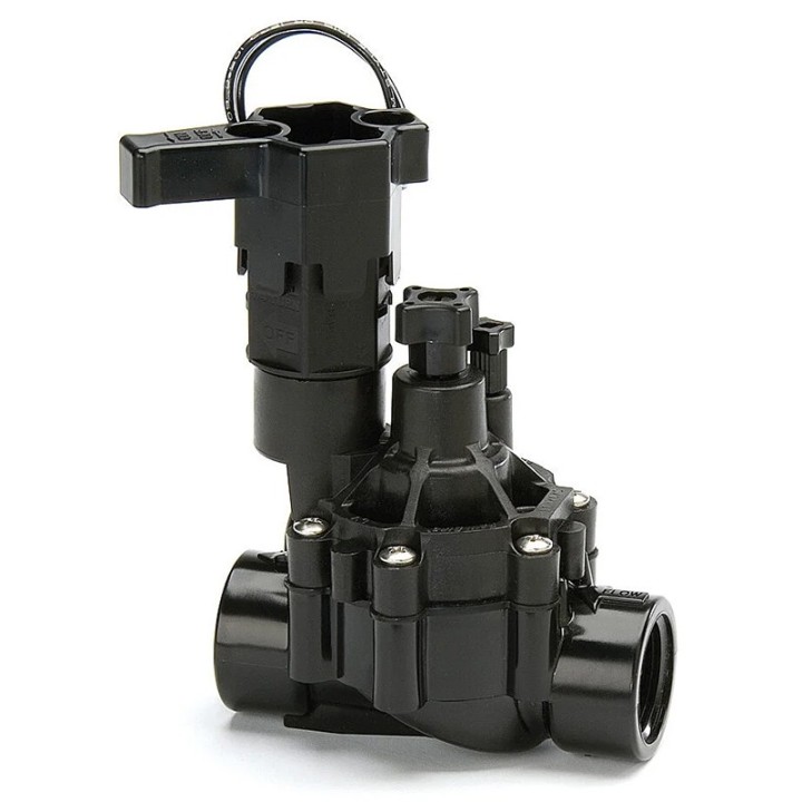 Electrovana Rain Bird DVF 100, FI-1", solenoid 24V si regulator de debit