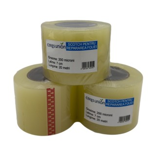 Scotch folie de solar, 7 cm x 20 m, 200 microni