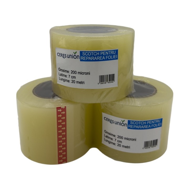 Scotch folie de solar, 7 cm x 20 m, 200 microni