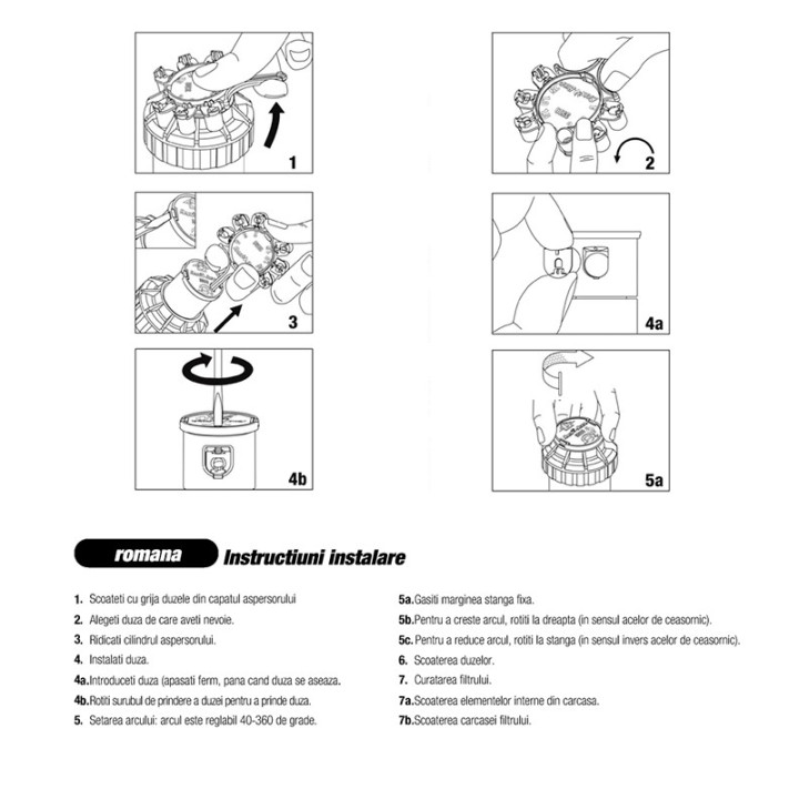 Instructiuni montaj Rain Bird 3504-PC