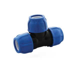 Teu compresiune pentru teava PE, 25 x 25 x 25 , Poelsan