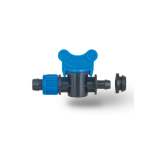 Robinet pentru tub de picurare, Ø16 mm, cu garnitura, Poelsan