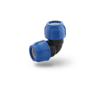 Cot compresiune pentru teava PE, 25 x 25 , PN 16, Poelsan
