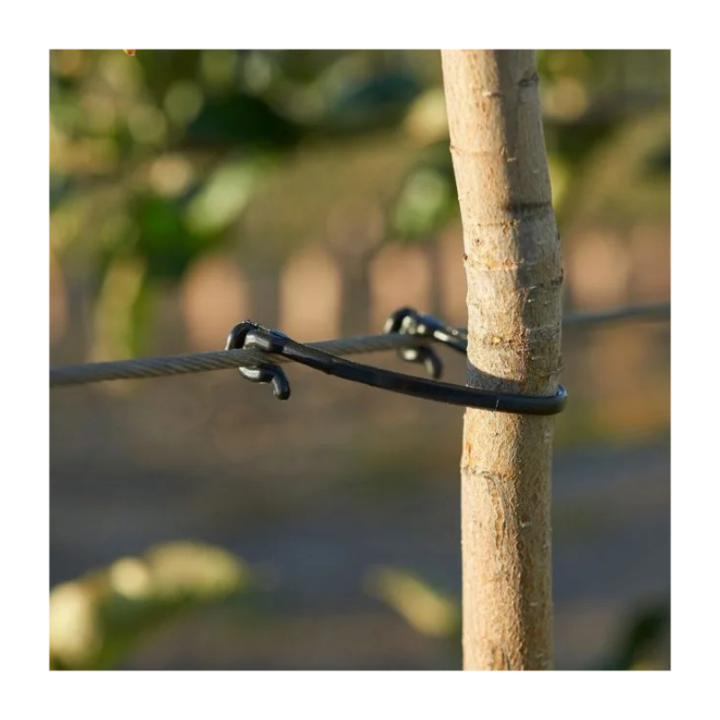 Conector multifunctional pentru plase si sarme de sustinere, 100 mm, 100 bucati p3