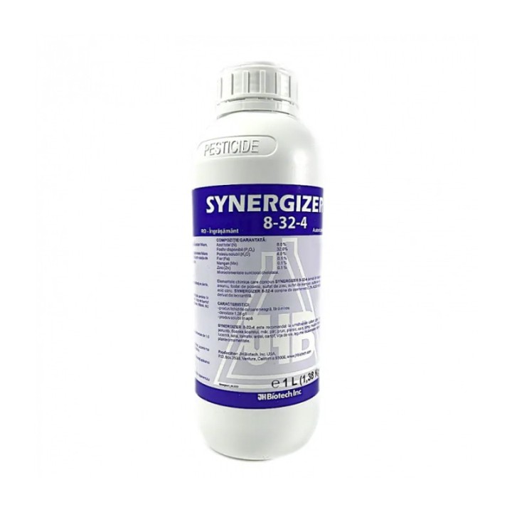 Ingrasamant Synergizer NPK 8-32-4, 1 litru