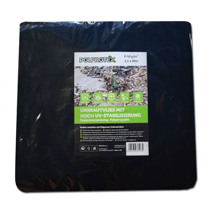 Folie neagra pentru mulcire 3.2m x 5 m, 50 g/mp, Ceres Union