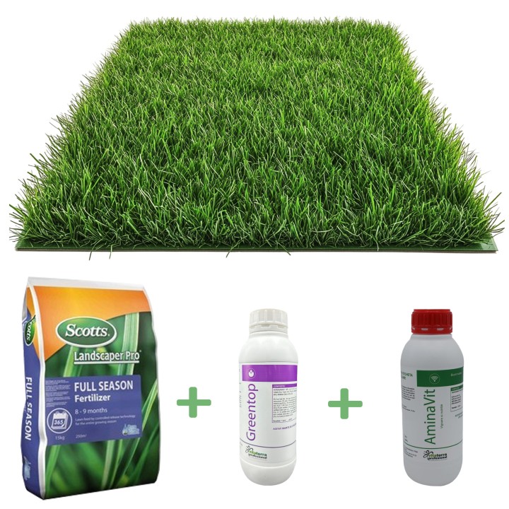 Kit de fertilizare gazon Full Season, 200 mp