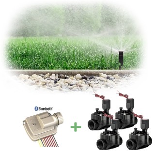Kit inlocuire/modernizare electrovane + programator 9V - 4 zone