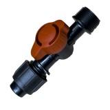 Robinet 3/4" FE pentru banda de irigare prin picurare Ø22, Teco