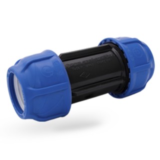 Mufa compresiune egala Ø25 mm x Ø25 mm pentru reparatie teava PE, PN16