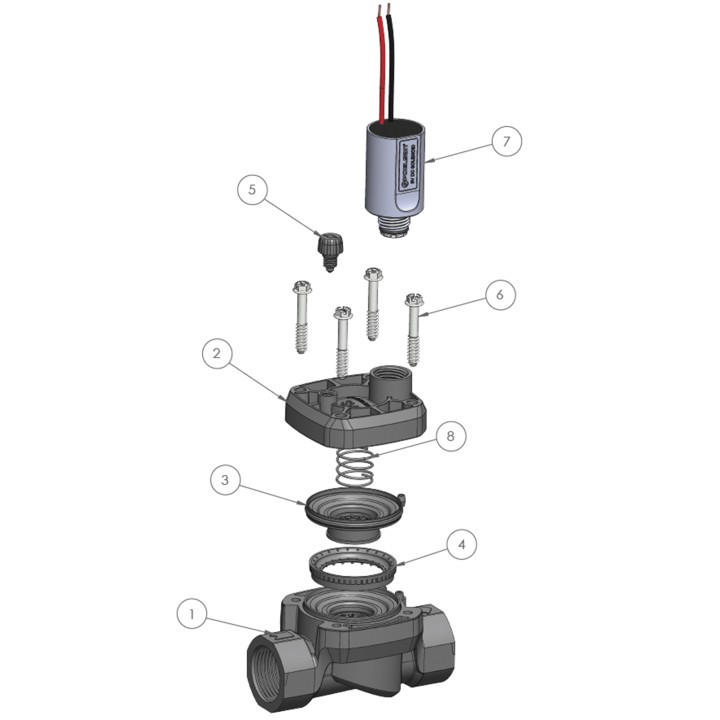 Electrovana Poelsan SV 100B, FI-1", cu solenoid 9 V