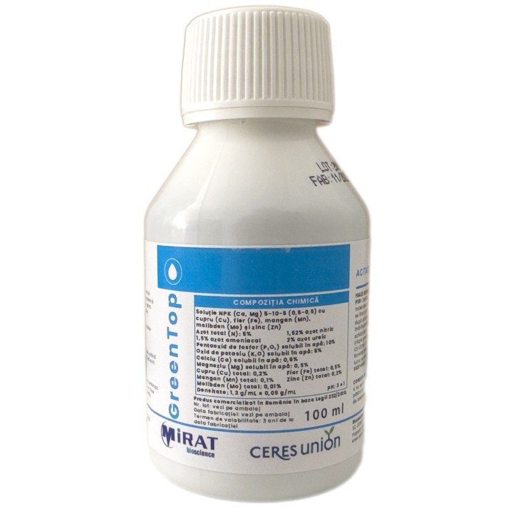 Fertilizant Greentop, universal,100 mililitri
