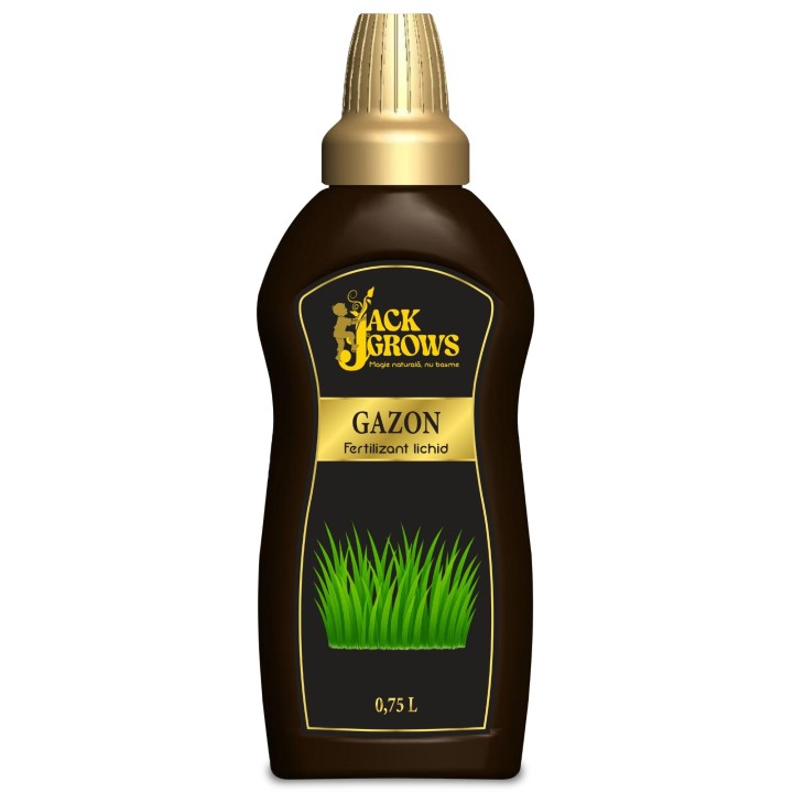 Fertilizant lichid Jack Grows pentru Gazon 0.75 L, NPK 10-4-4