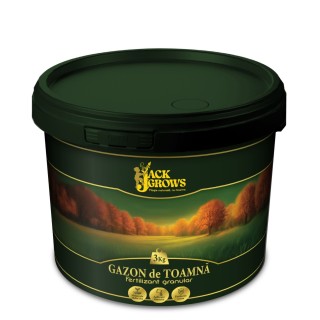 Fertilizant granulat Jack Grows pentru Gazon Toamna, NPK 12-5-28, 3 kg