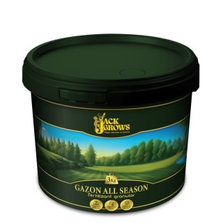 Fertilizant granulat Jack Grows pentru Gazon All Season, NPK 21-10-21, 3 kg