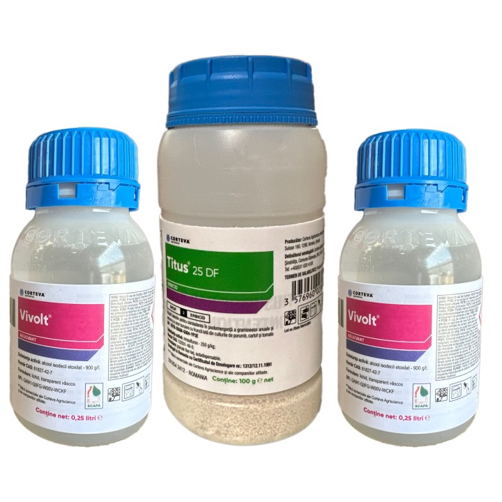 Erbicid Titus 25 DF, 100 grame + adjuvant vivolt/trend 500 ml