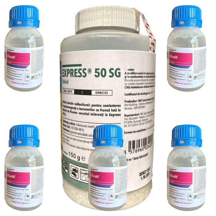 Erbicid Express 50 SG, 150 g + adjuvant Vivolt/Trend 5 x 250 ml