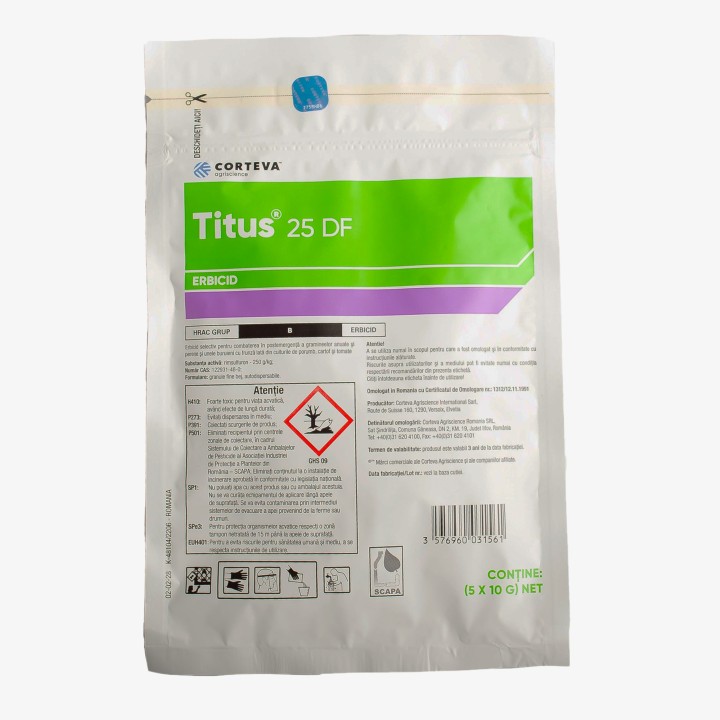 Erbicid Titus 25 DF, 50 grame + adjuvant vivolt/trend 250 ml